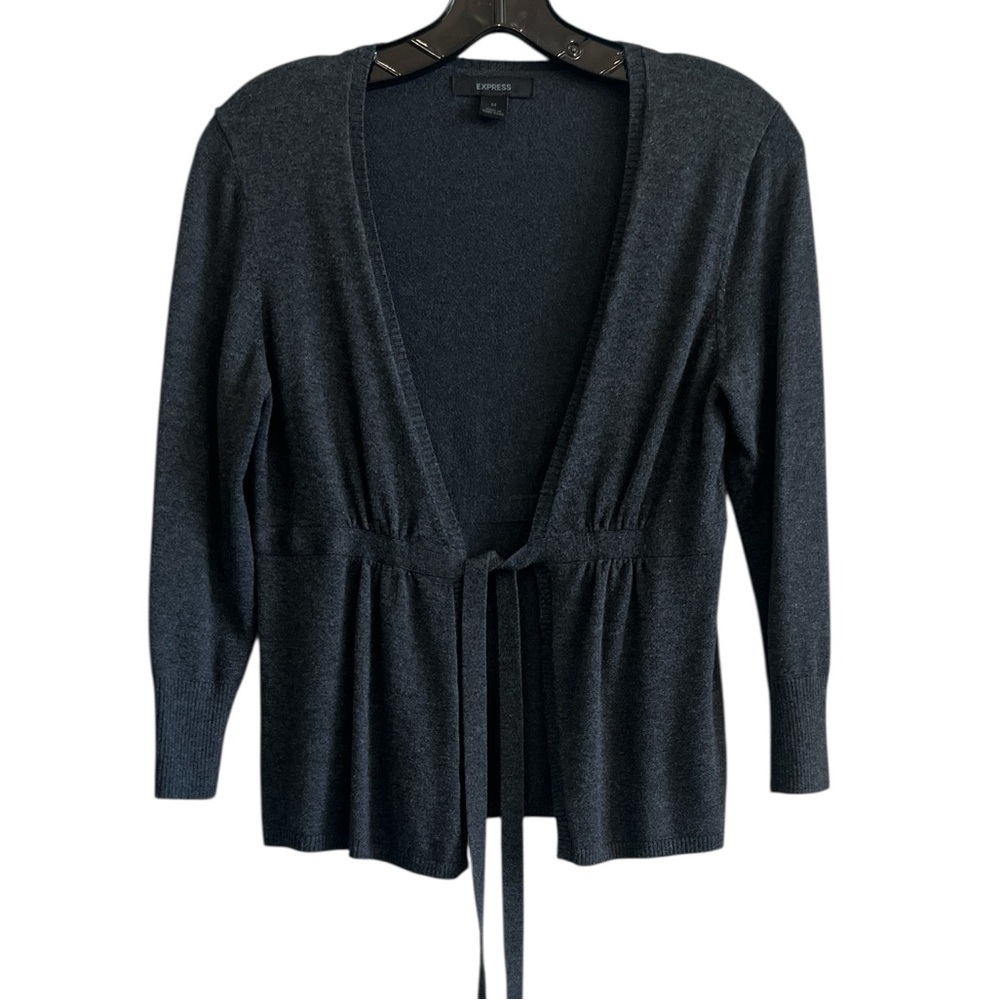 Express Women's Lightweight Charcoal Cardigan Sweater Size Medium
